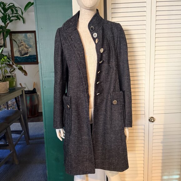 Karen Millen Tweed Dress Coat 12 - Picture 8 of 16